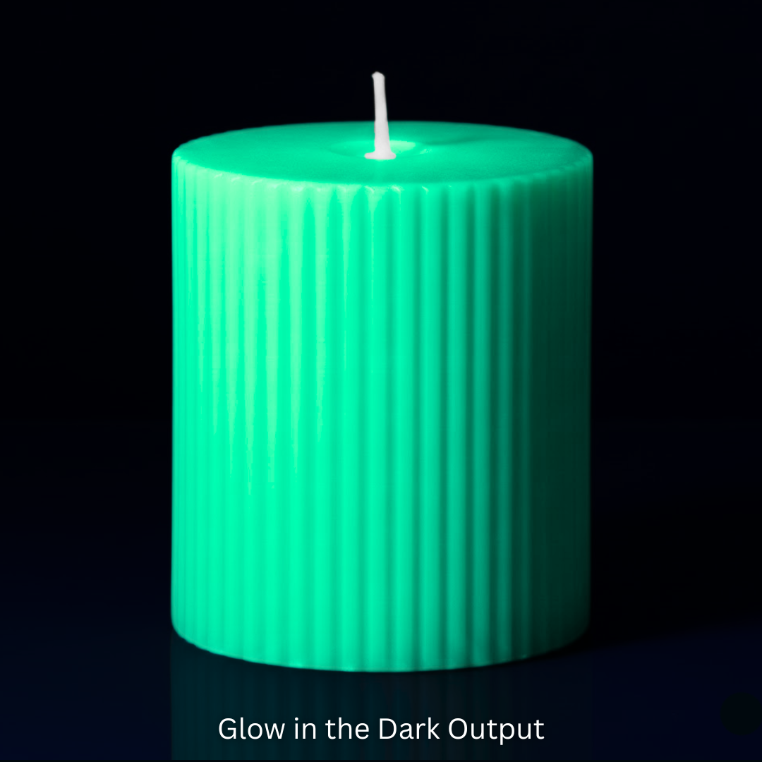 Glow in the Dark Wax Play Pillar Candle
