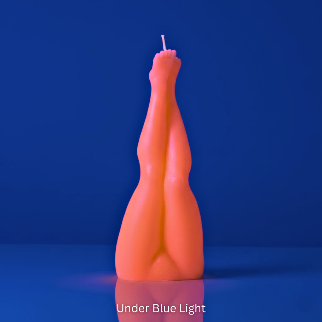 UV Wax Play Female Legs Candle