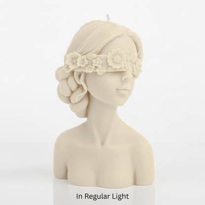 Glow in the Dark Wax Play Blindfold Body Candle - Female