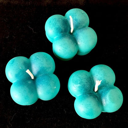 UV Blue Wax Play Bubble Candles - Set of 3